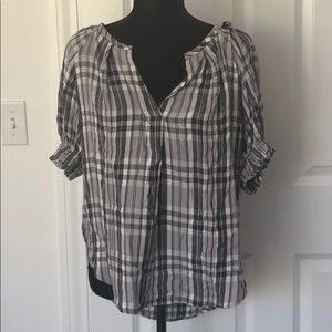 Loft short sleeved check shirt.